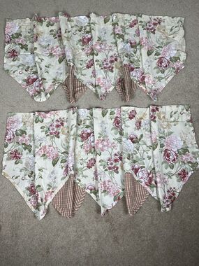 2 Home Trends Orchard Scarsdale Floral Rose Window Valance Cottagecore Farmhouse